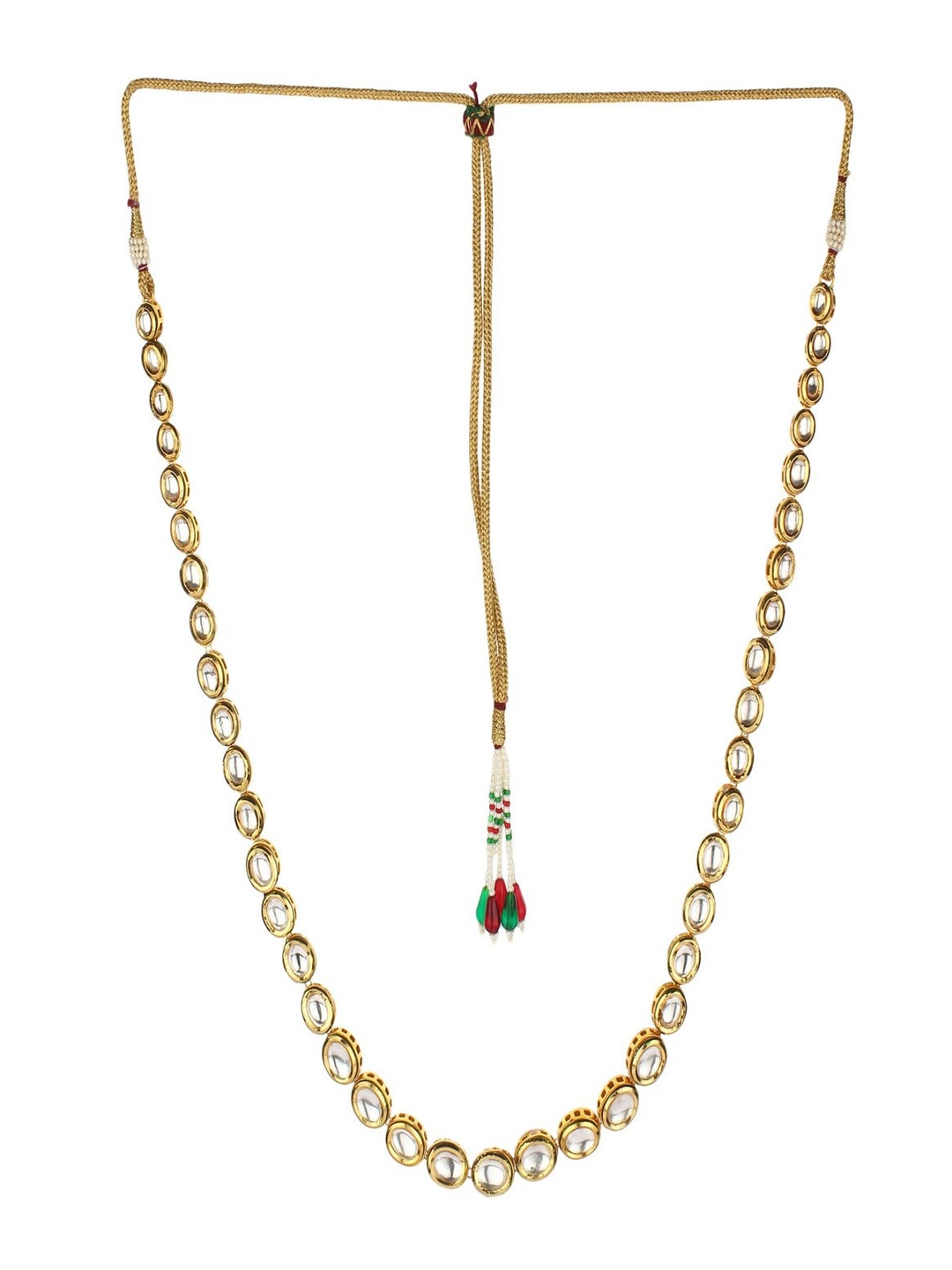 Runjhun Gold-Plated Kundan-Studded Layered Jewellery Set