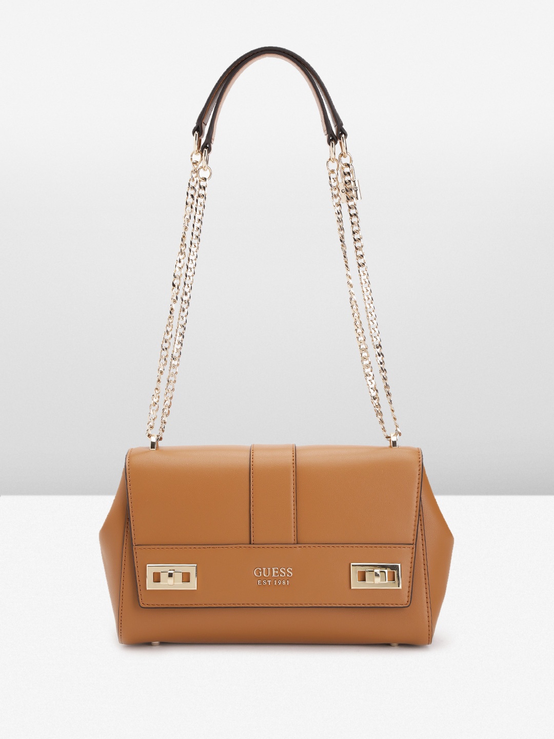 GUESS Structured Sling Bag, Brown