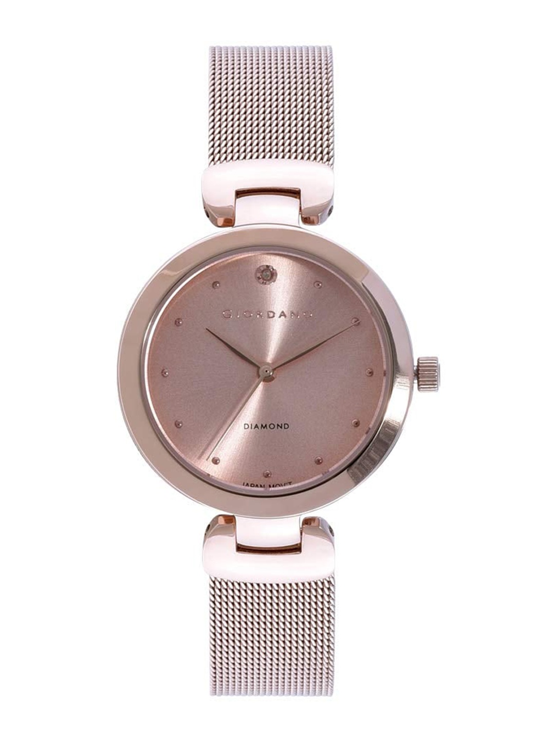 GIORDANO Women Embellished Dial & Bracelet Style Straps Analogue Watch GD-2044-22, Rose gold
GIORDANO Women Embellished Dial & Bracelet Style Straps Analogue Watch GD-2044-22, Rose gold
