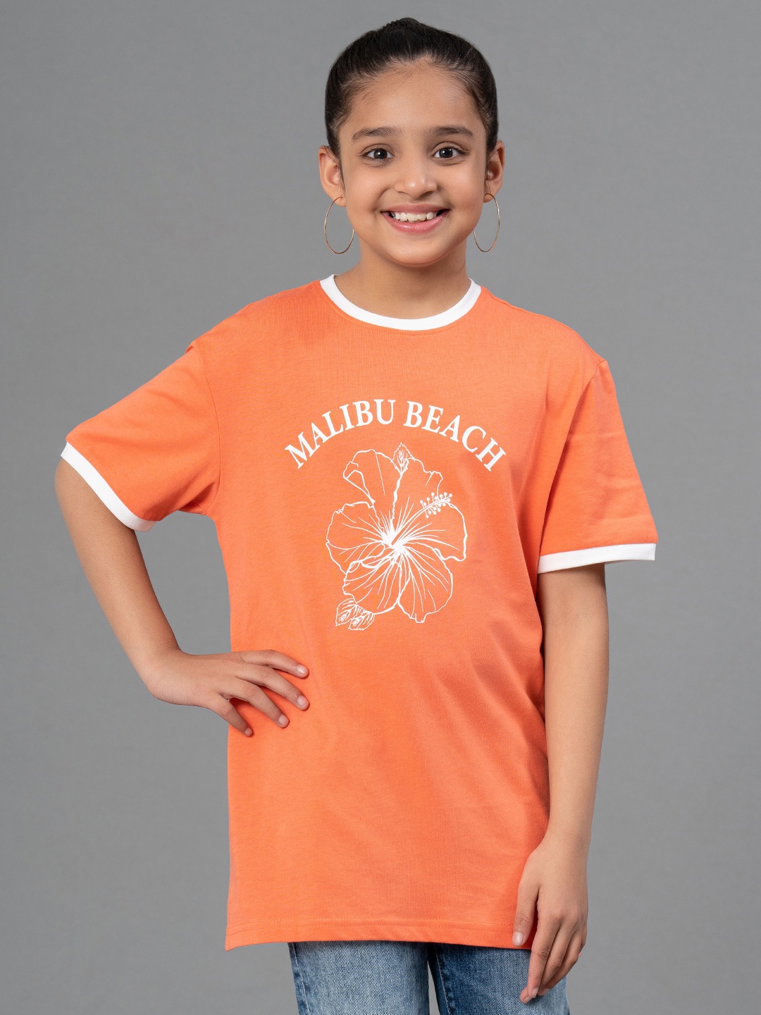 Mode by Red Tape Girls Typography Printed Pure Cotton Longline Oversize T-shirt, Coral
Mode by Red Tape Girls Typography Printed Pure Cotton Longline Oversize T-shirt, Coral