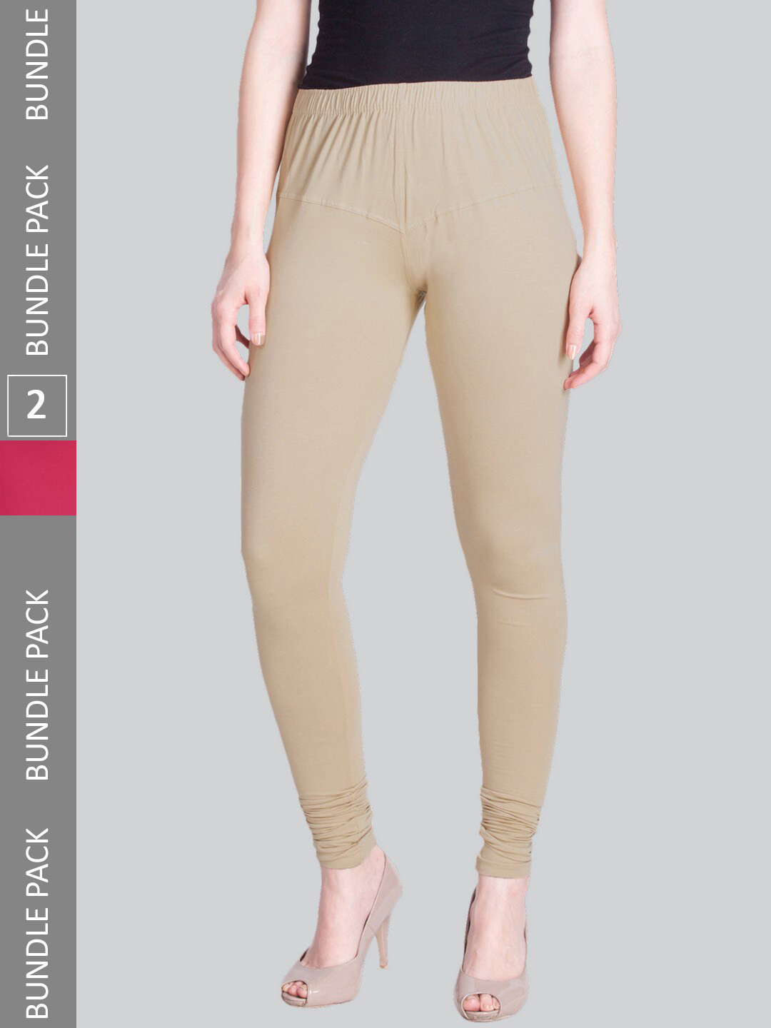 LYRA Women Pack Of 2 4-Way Stretch Churidar-Length Cotton Lycra Leggings, Beige
LYRA Women Pack Of 2 4-Way Stretch Churidar-Length Cotton Lycra Leggings, Beige