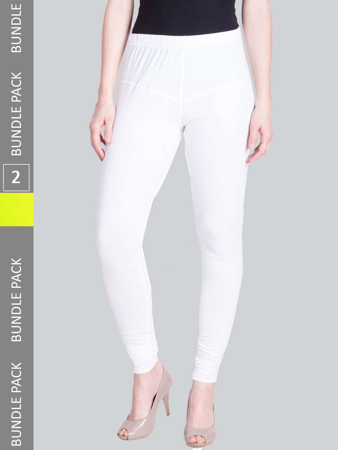 LYRA Women Pack Of 2 4-Way Stretch Churidar-Length Cotton Lycra Leggings, White
LYRA Women Pack Of 2 4-Way Stretch Churidar-Length Cotton Lycra Leggings, White