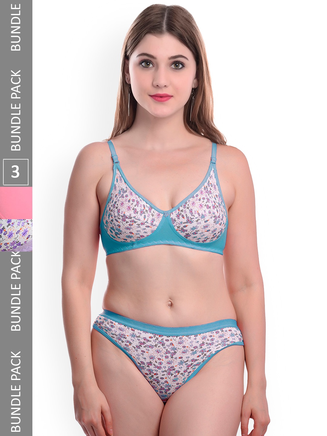 AROUSY Pack Of 3 Printed Non-Padded Cotton Lingerie Set M_Mayurika-Set_Blue,Purple_30, White
AROUSY Pack Of 3 Printed Non-Padded Cotton Lingerie Set M_Mayurika-Set_Blue,Purple_30, White