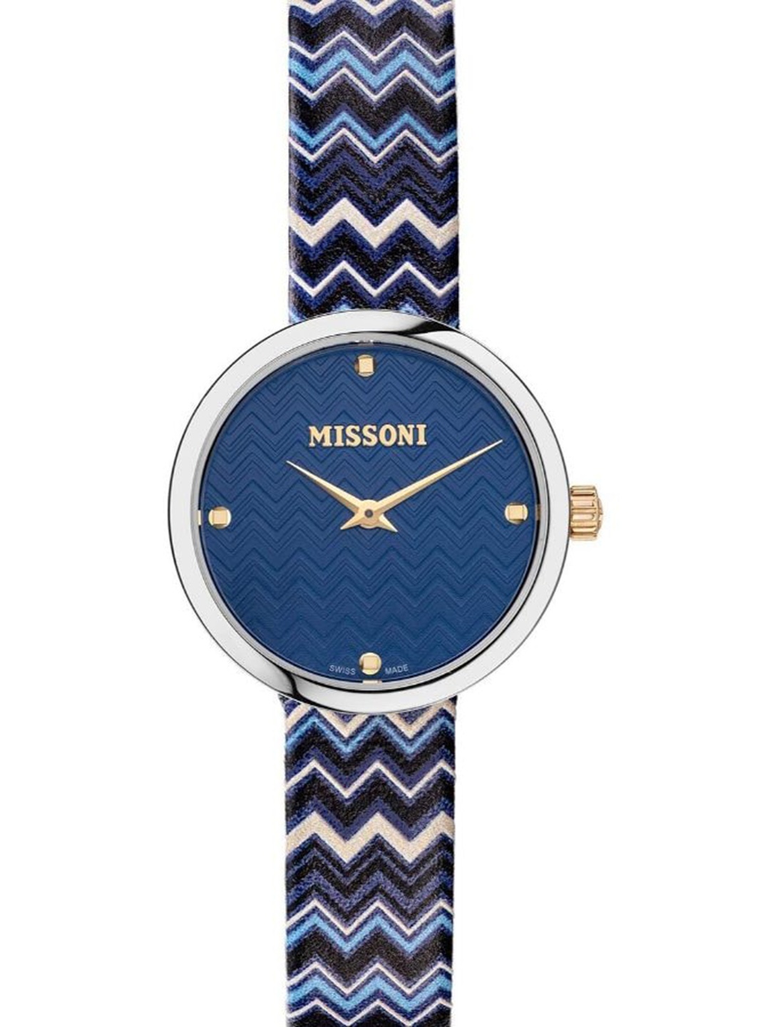 MISSONI Women Textured Dial & Leather Printed Straps Analogue Watch MWY100120, Blue
MISSONI Women Textured Dial & Leather Printed Straps Analogue Watch MWY100120, Blue
