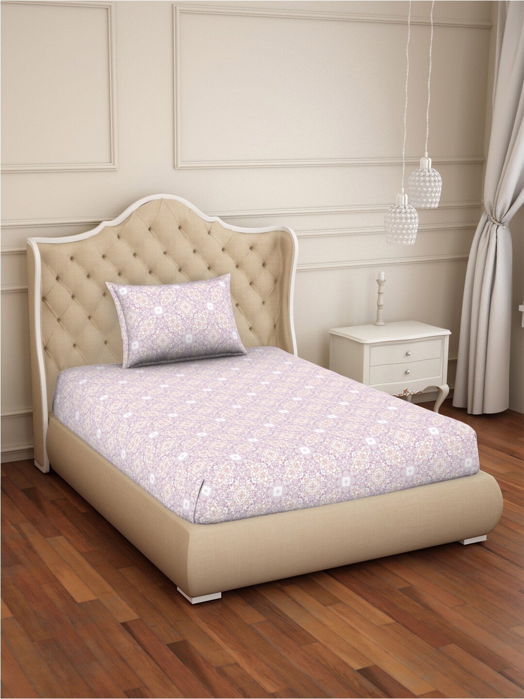 Welspun 2-In-1 Off White & Brown Ethnic Motifs 150 TC Single Bedsheet With 1 Pillow Cover
Welspun 2-In-1 Off White & Brown Ethnic Motifs 150 TC Single Bedsheet With 1 Pillow Cover