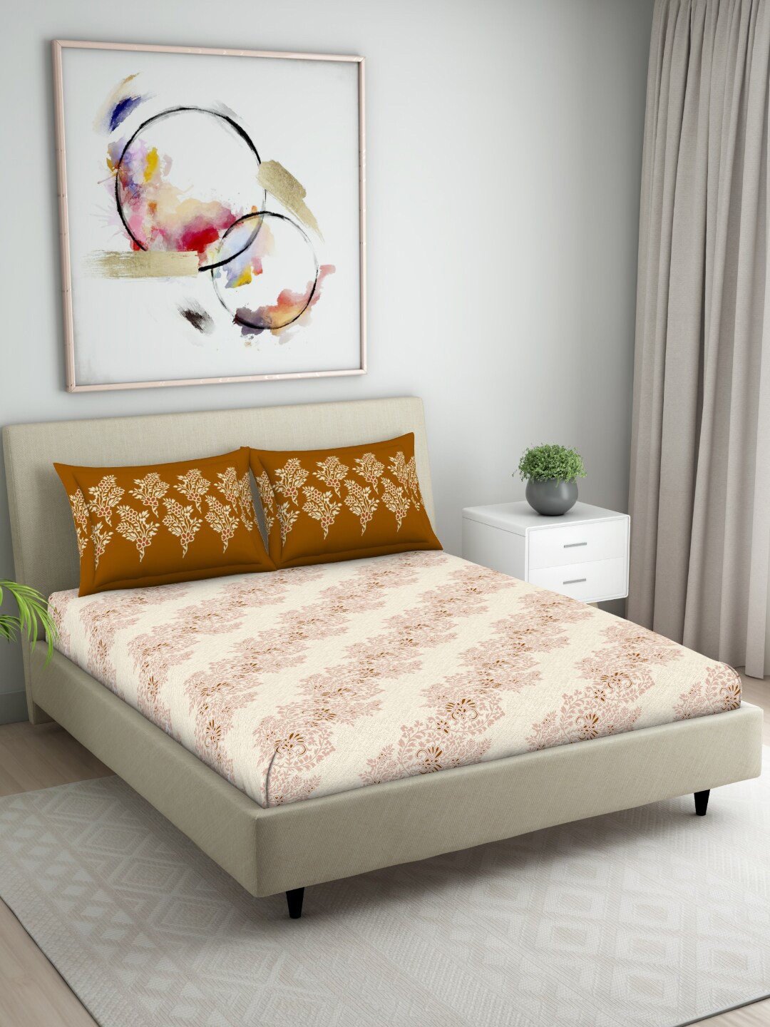 Welspun Seasons Best Orange & White 104 TC Flat Cotton King Bedsheet with 2 Pillow Covers
Welspun Seasons Best Orange & White 104 TC Flat Cotton King Bedsheet with 2 Pillow Covers