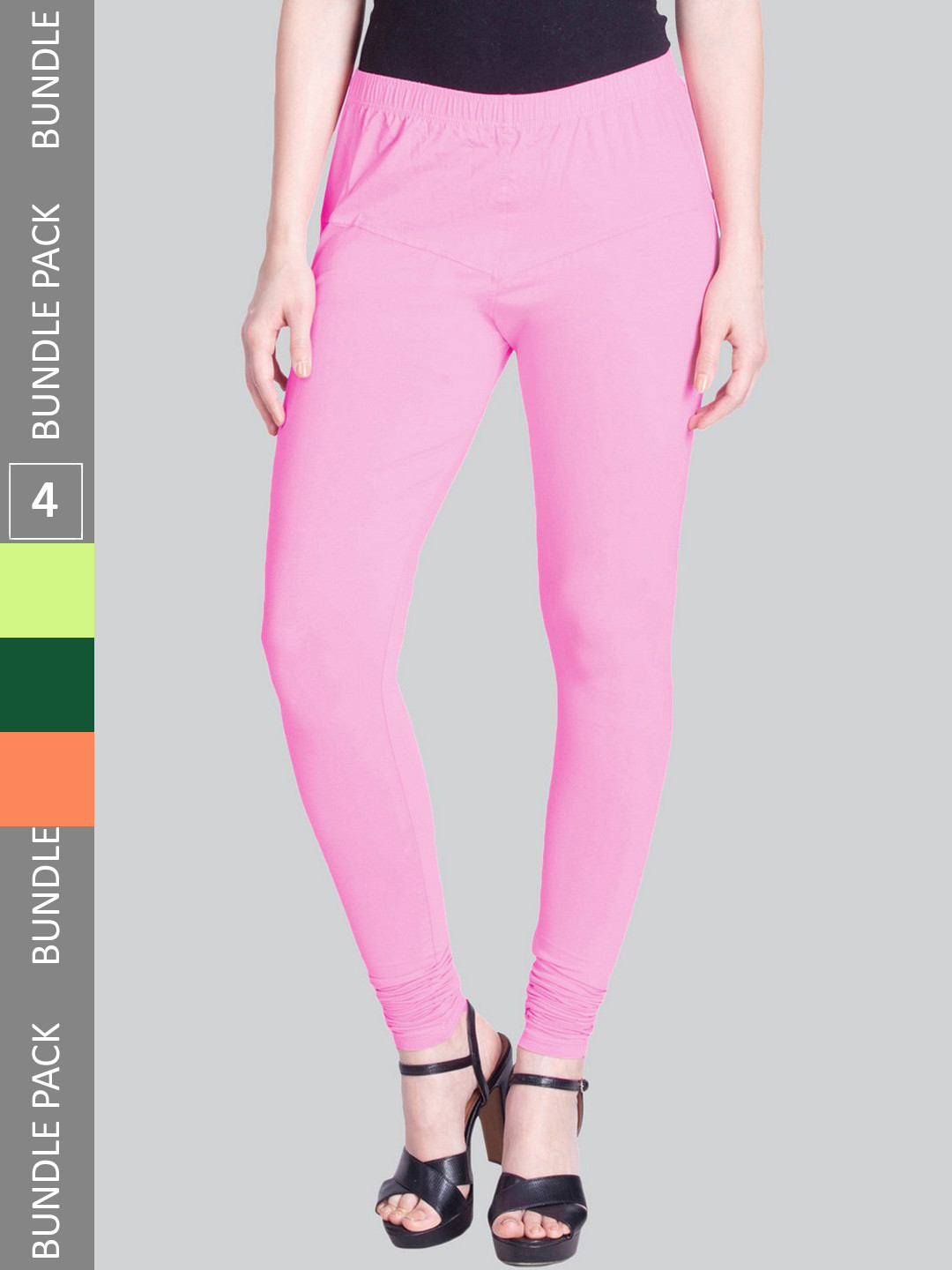 LYRA Pack Of 4 Sculpting Seam Mid Rise Stretchable Churidar-Length Leggings, Orange
LYRA Pack Of 4 Sculpting Seam Mid Rise Stretchable Churidar-Length Leggings, Orange