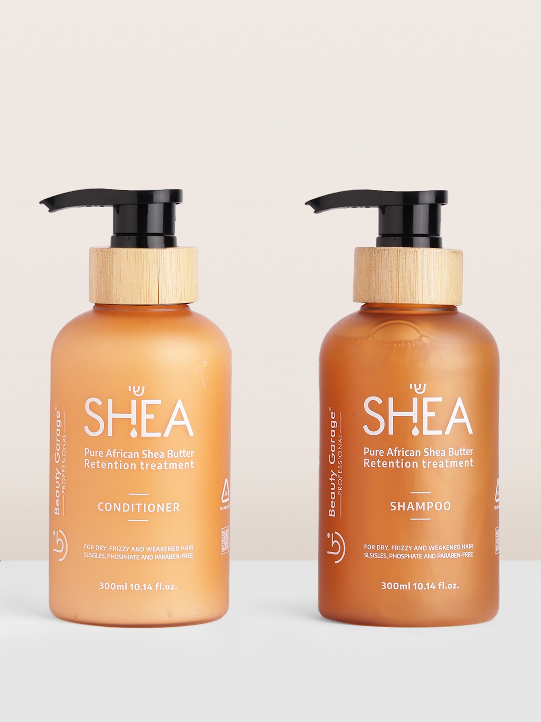 Beauty Garage Shea Butter Retention Treatment Shampoo With Conditioner - 300 ML Each, Brown
Beauty Garage Shea Butter Retention Treatment Shampoo With Conditioner - 300 ML Each, Brown
