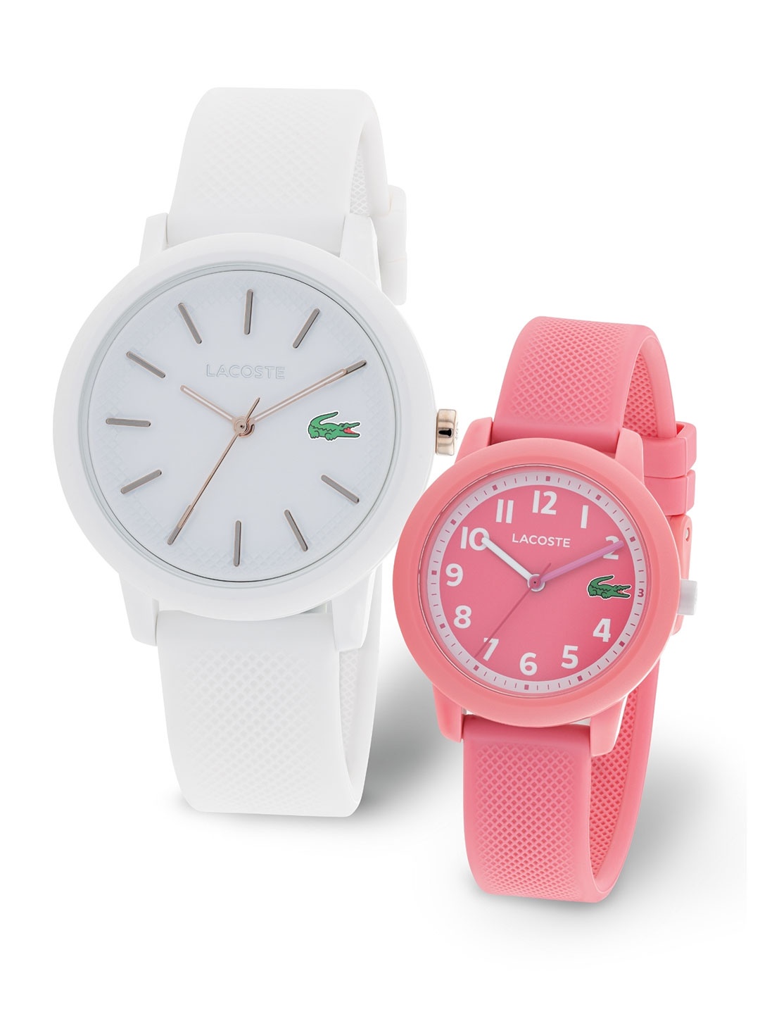 Lacoste Brass Dial & Bracelet Style Straps Analogue Mother & Daughter Watch 2070025, White
Lacoste Brass Dial & Bracelet Style Straps Analogue Mother & Daughter Watch 2070025, White