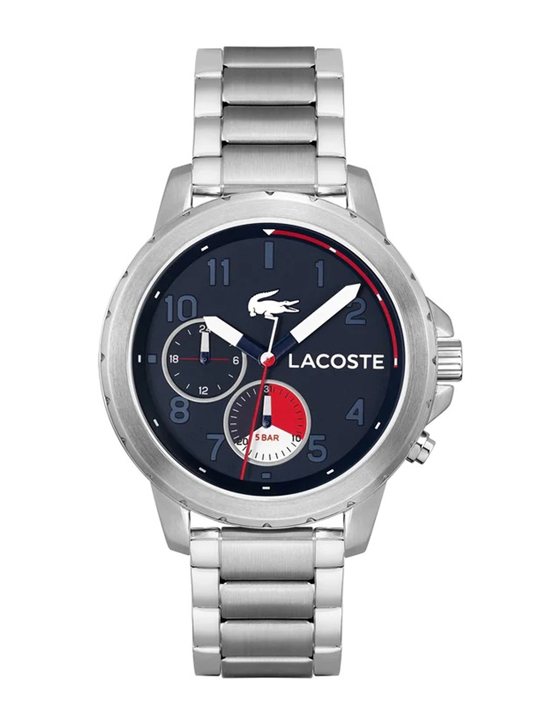 Lacoste Men Brass Stainless Steel Bracelet Style Straps Analogue Multi Watch 2011208, Blue
Lacoste Men Brass Stainless Steel Bracelet Style Straps Analogue Multi Watch 2011208, Blue