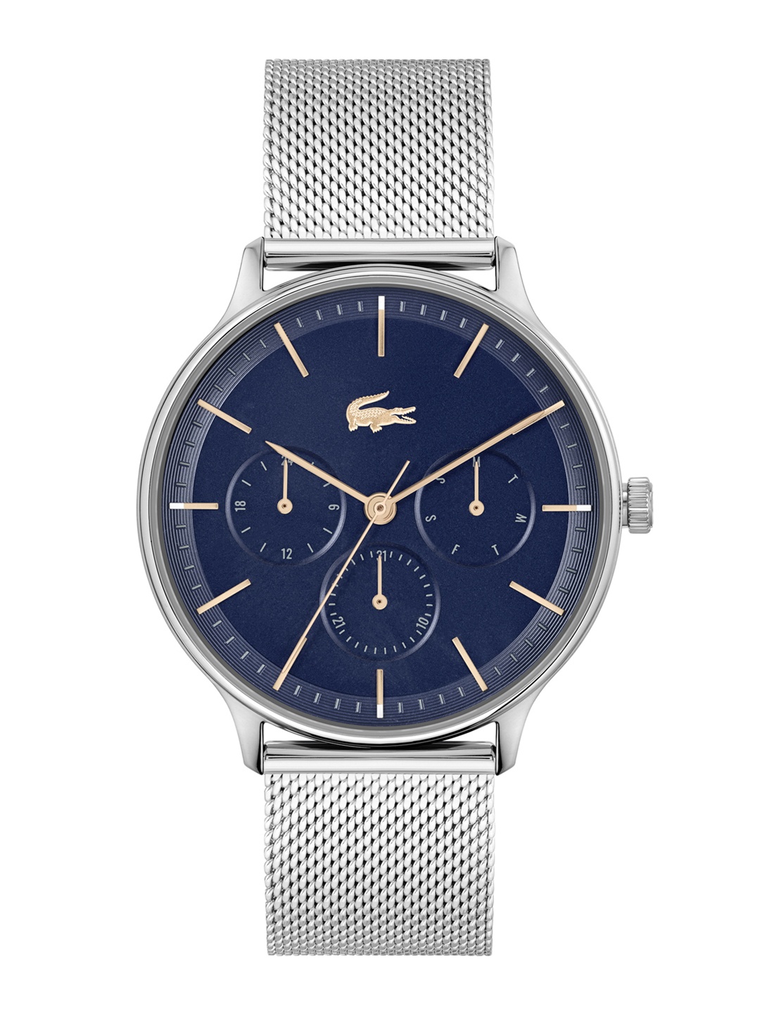 Lacoste Men Brass Dial & Stainless Steel Straps Analogue Multi Function Watch, Blue
Lacoste Men Brass Dial & Stainless Steel Straps Analogue Multi Function Watch, Blue