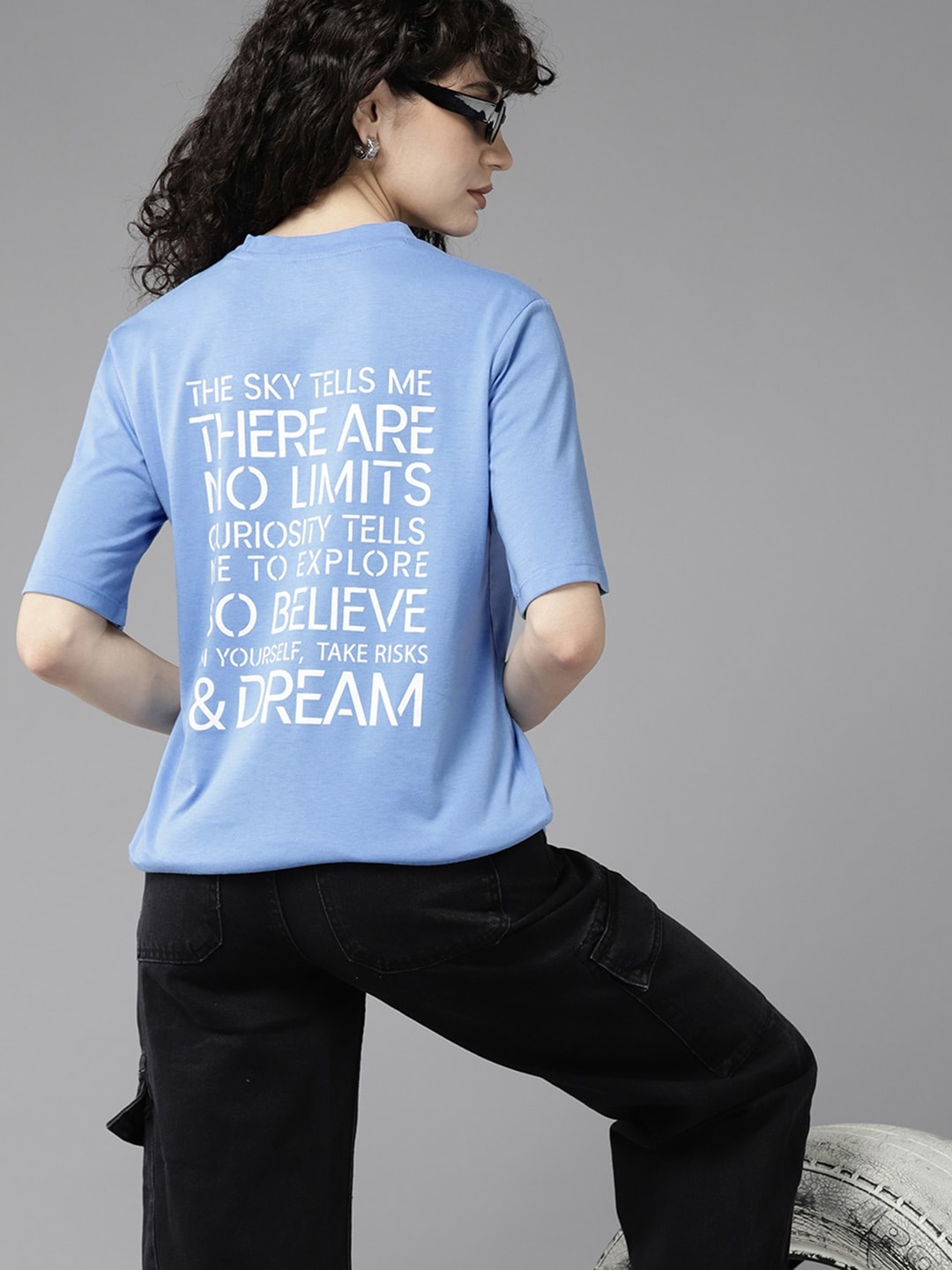 The Roadster Lifestyle Co. Printed Back Oversized Drop-Shoulder Sleeves T-shirt, Blue
The Roadster Lifestyle Co. Printed Back Oversized Drop-Shoulder Sleeves T-shirt, Blue