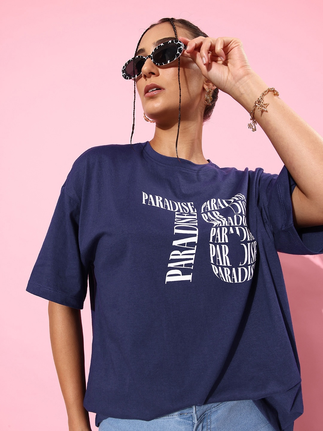 The Roadster Life Co. Navy Blue Poster Graphics Printed Drop-Shoulder Sleeves T-shirt
The Roadster Life Co. Navy Blue Poster Graphics Printed Drop-Shoulder Sleeves T-shirt