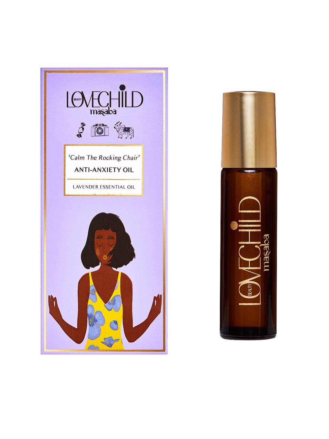 Lovechild Masaba Calm The Rocking Chair Anti Anxiety Lavender Essential Oil 10 ml, Transparent
Lovechild Masaba Calm The Rocking Chair Anti Anxiety Lavender Essential Oil 10 ml, Transparent