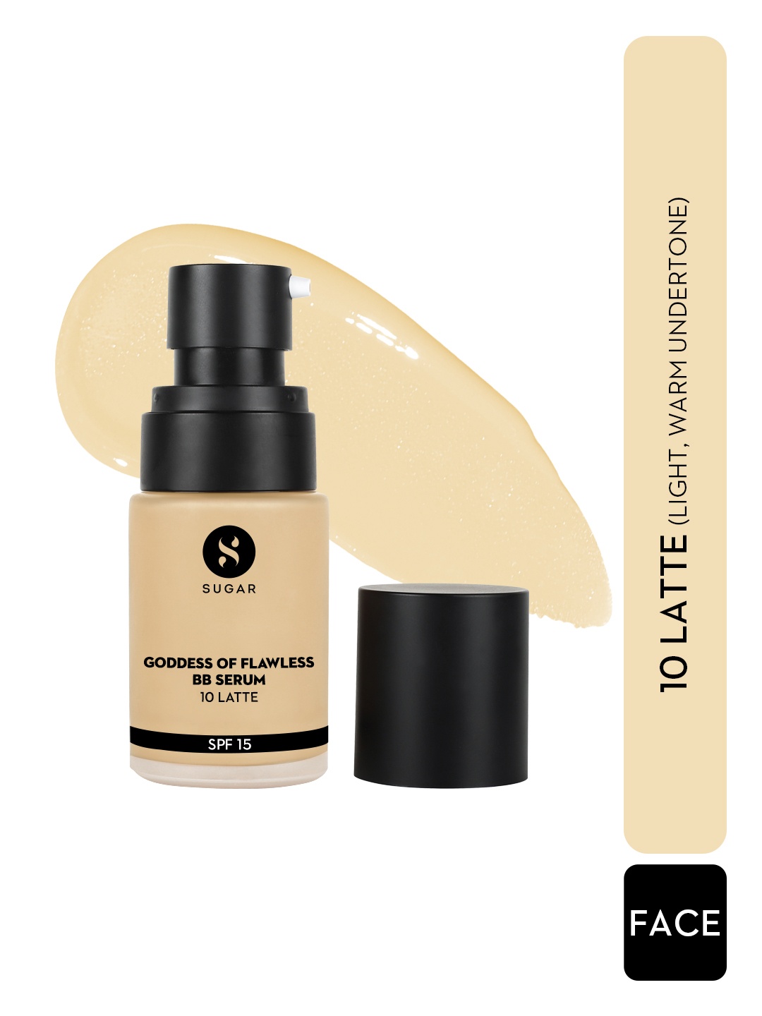 SUGAR Goddess Of Flawless Long Lasting SPF 15 BB Serum 25 ml - Latte 10, Beige
SUGAR Goddess Of Flawless Long Lasting SPF 15 BB Serum 25 ml - Latte 10, Beige