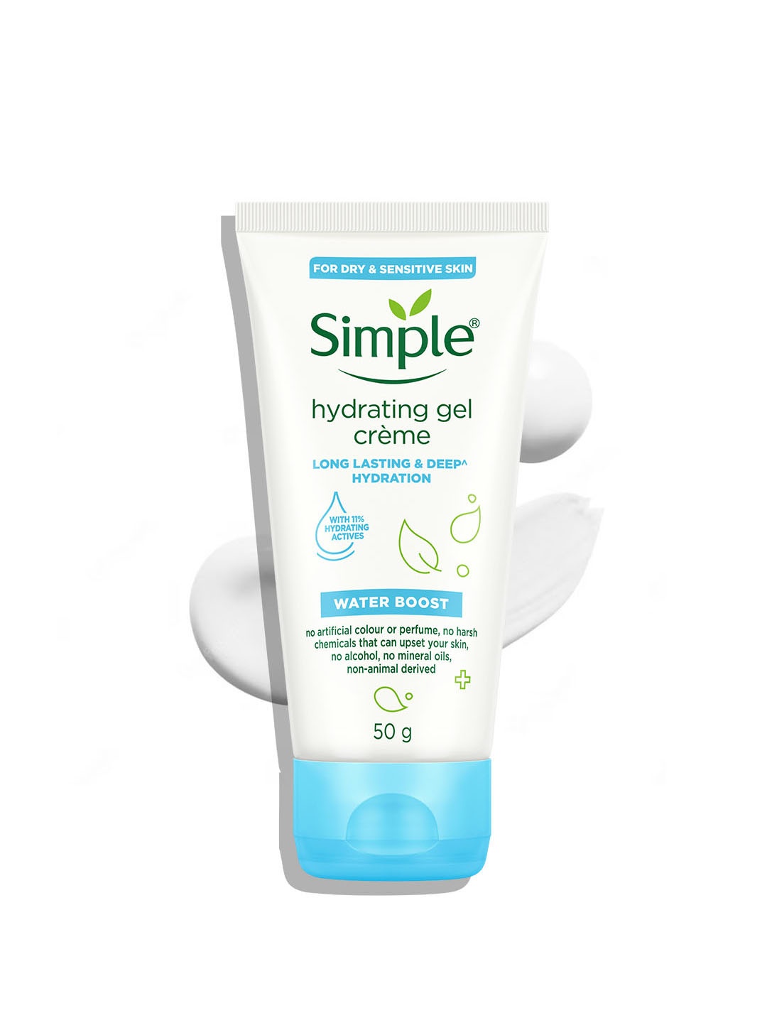Simple Water Boost Hydrating Gel Creme for Dry & Sensitive Skin with Pentavitin - 50g, White
Simple Water Boost Hydrating Gel Creme for Dry & Sensitive Skin with Pentavitin - 50g, White