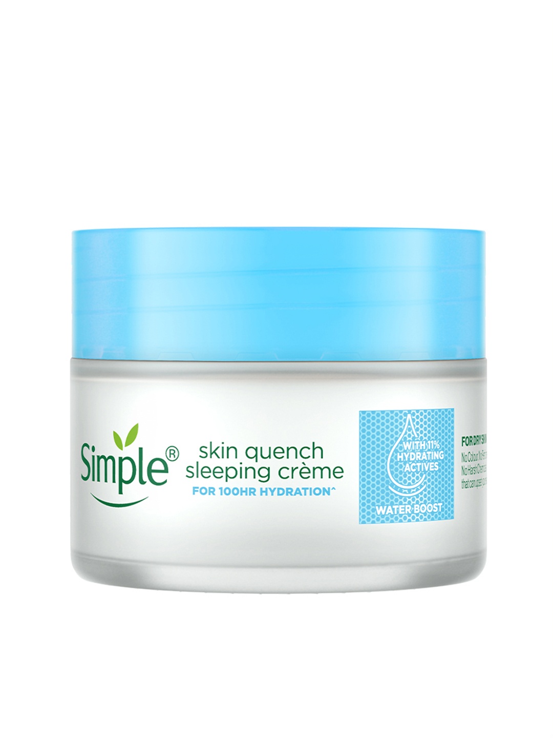 Simple Water Boost Skin Quench Sleeping Creme for Dry Sensitive Skin with Pentavitin - 40g, White
Simple Water Boost Skin Quench Sleeping Creme for Dry Sensitive Skin with Pentavitin - 40g, White