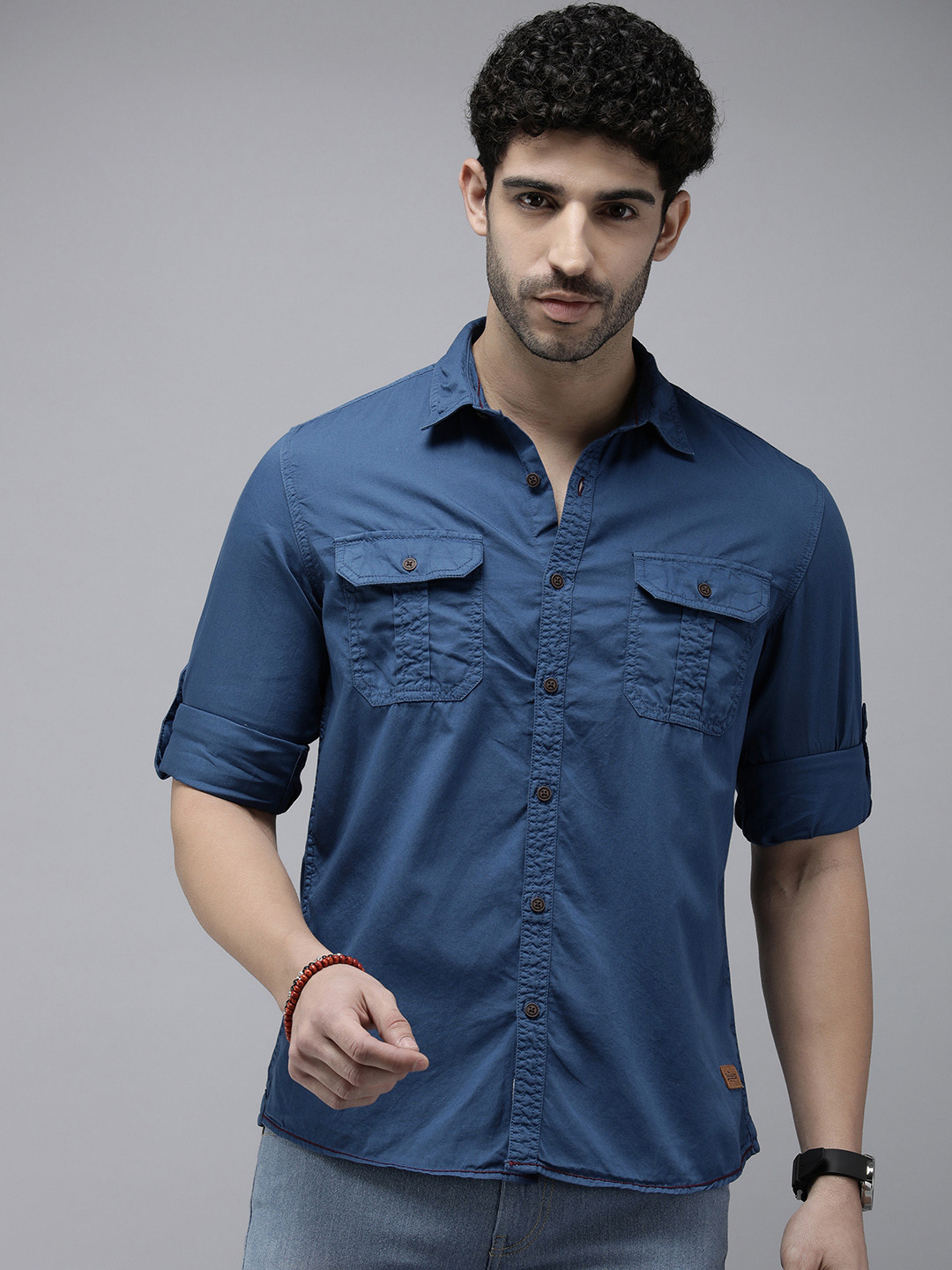 The Roadster Life Co. Pure Cotton Roll-Up Sleeves Casual Shirt, Navy blue
The Roadster Life Co. Pure Cotton Roll-Up Sleeves Casual Shirt, Navy blue