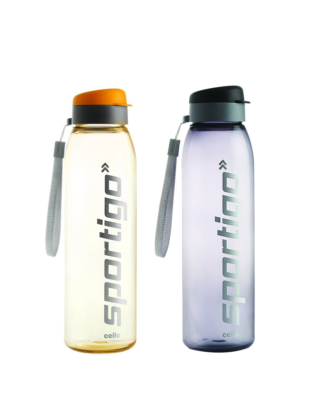 Cello Sportigo Set of 2 Assorted Plastic Fridge Water Bottle-1 L