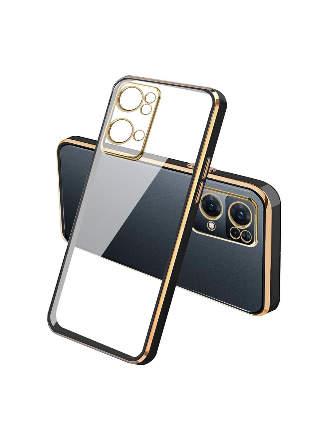 Karwan Oppo Reno 7 Pro Phone Back Cover, Black