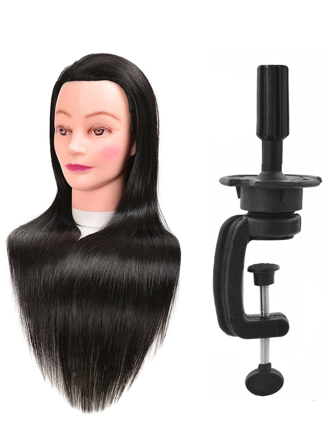 CHANDERKASH Synthetic Nylon Hair Dummy & Salon Mannequin For Hairstyling & Practices - 24-26 Inches, Black
CHANDERKASH Synthetic Nylon Hair Dummy & Salon Mannequin For Hairstyling & Practices - 24-26 Inches, Black