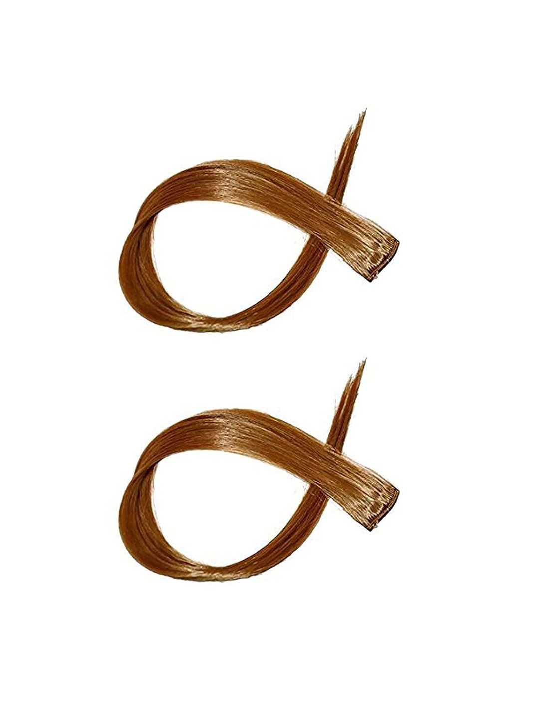 CHANDERKASH Set Of 2 Straight Single Clip Hair Streak Color Hair Extension Highlights - 18 Inches Each, Brown
CHANDERKASH Set Of 2 Straight Single Clip Hair Streak Color Hair Extension Highlights - 18 Inches Each, Brown