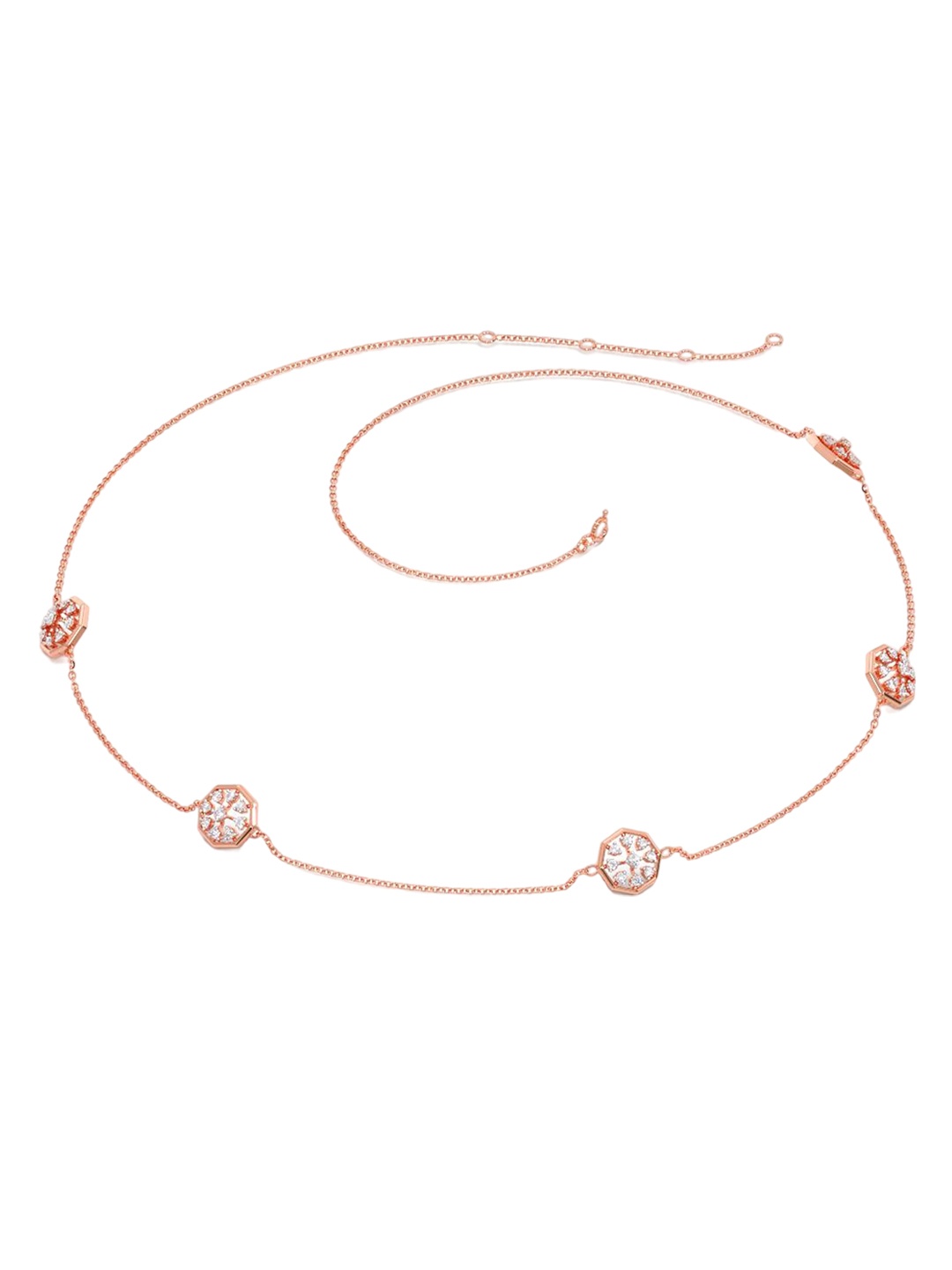 CANDERE A KALYAN JEWELLERS COMPANY 14K Rose Gold CZ-Studded & Floral Shaped Charm Necklace
CANDERE A KALYAN JEWELLERS COMPANY 14K Rose Gold CZ-Studded & Floral Shaped Charm Necklace