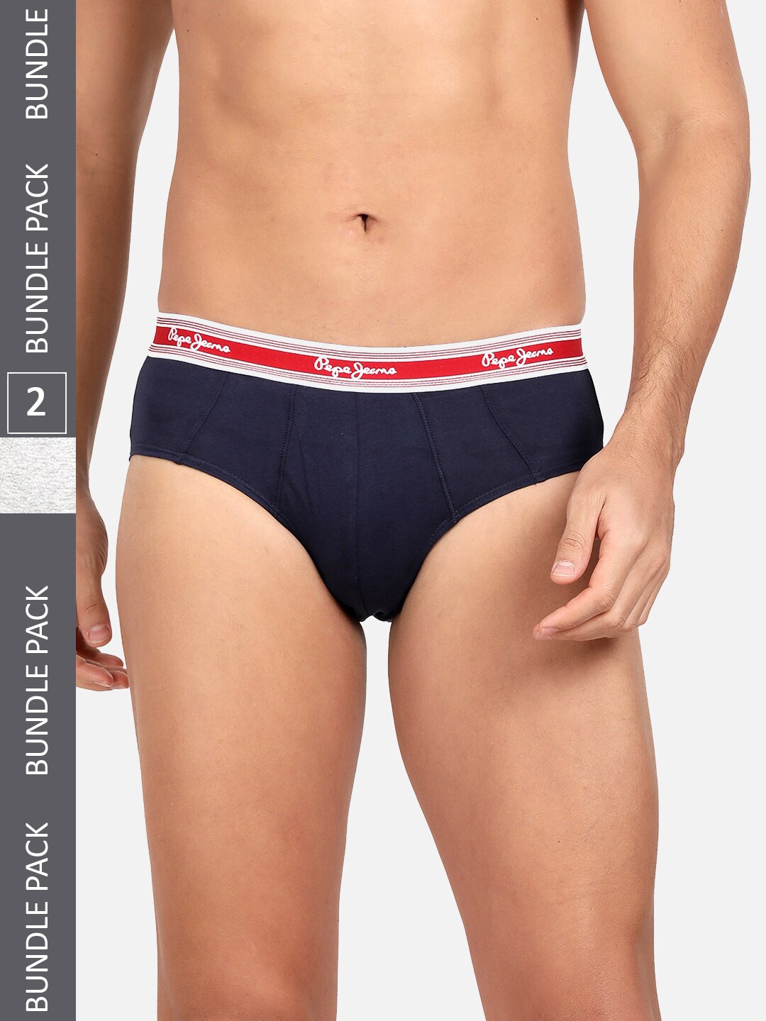 Pepe Jeans Men Pack Of 2 Brand Logo Printed Cotton Basic Briefs CLB03-TRUE BLUE
Pepe Jeans Men Pack Of 2 Brand Logo Printed Cotton Basic Briefs CLB03-TRUE BLUE