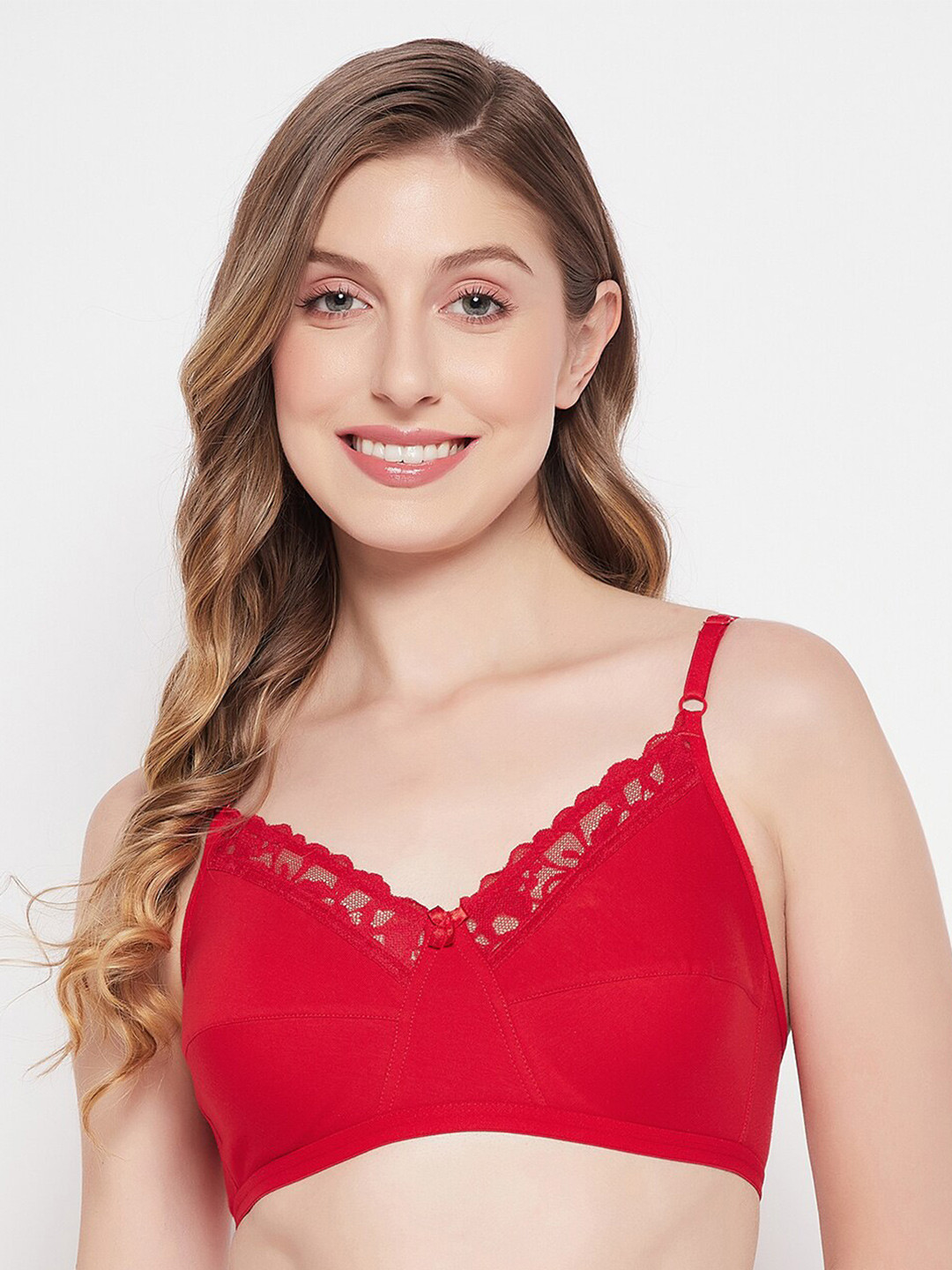 Clovia Cotton Non-Padded Non-Wired Full Cup Bra, Red
Clovia Cotton Non-Padded Non-Wired Full Cup Bra, Red