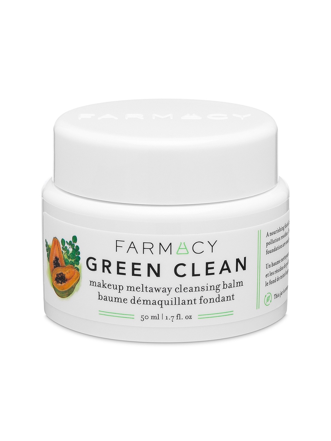 Farmacy Beauty Green Clean Makeup Removing Cleansing Balm with Papaya & Turmeric - 50ml, White
Farmacy Beauty Green Clean Makeup Removing Cleansing Balm with Papaya & Turmeric - 50ml, White