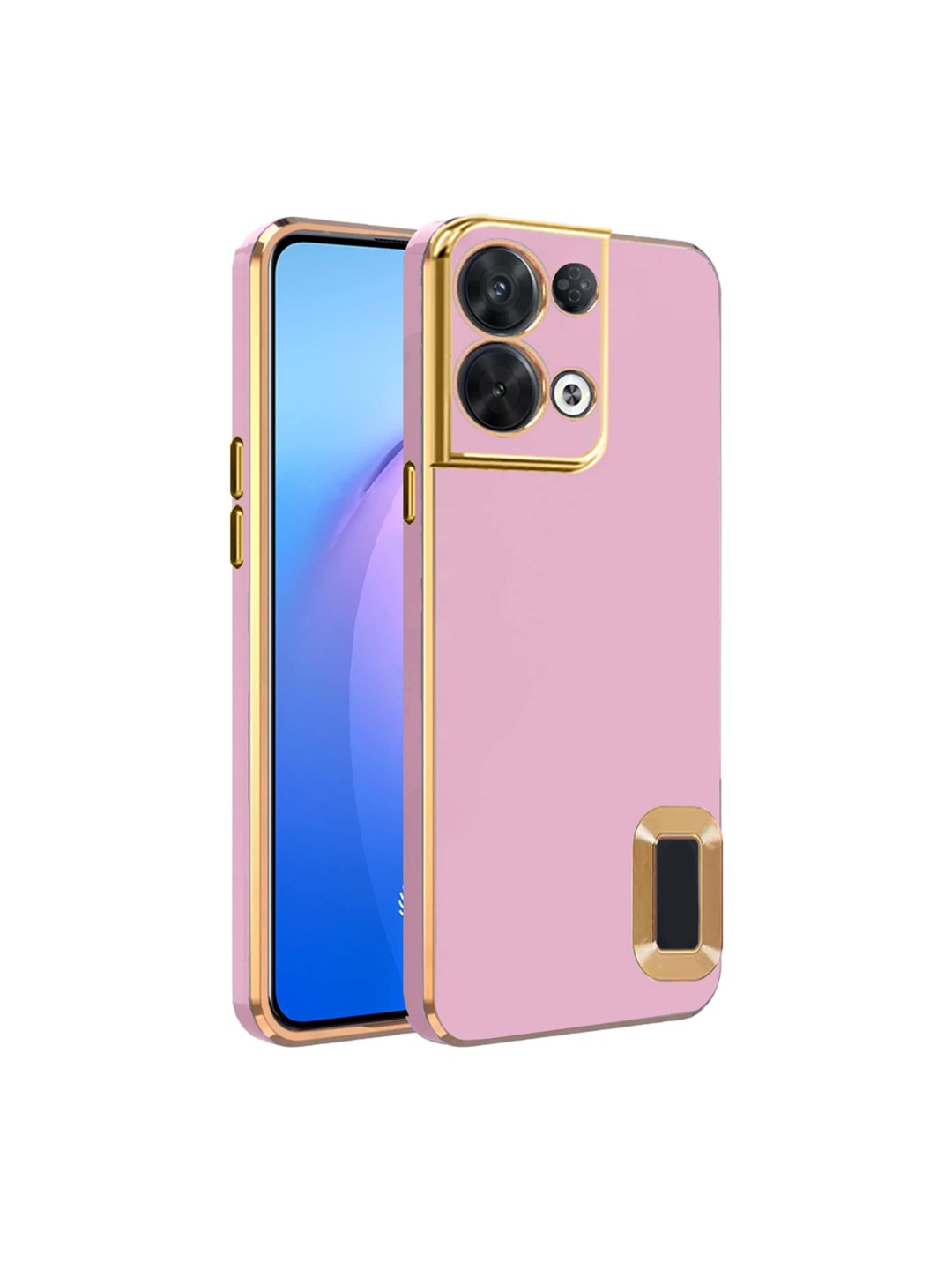 Karwan Camera Protection Oppo Reno 8 Back Case, Pink