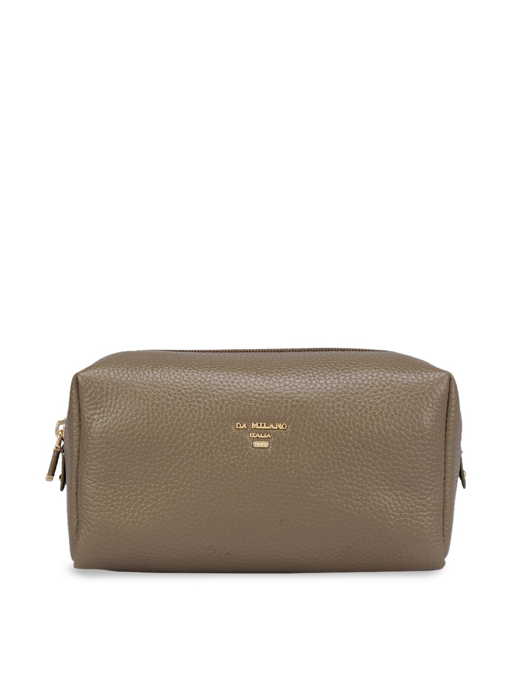 Da Milano Women Textured Travel Pouch, Green