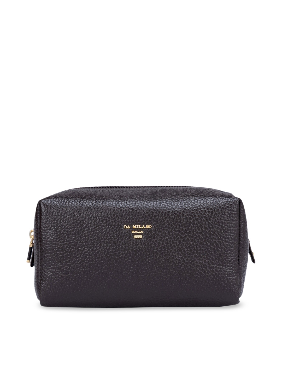 Da Milano Women Textured Travel Pouch, Brown
