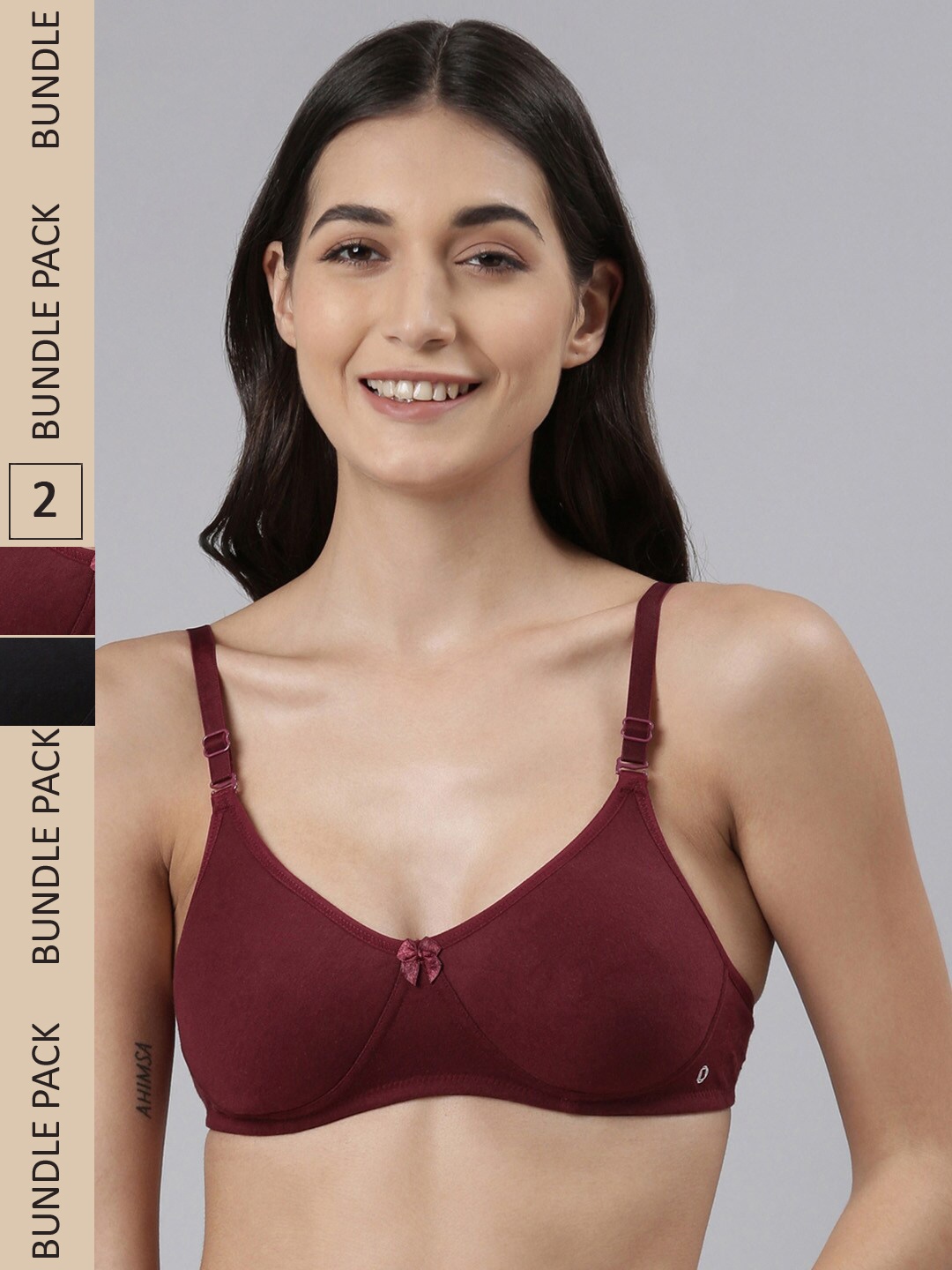 Dollar Missy Pack of 2 Wire-Free Soft Lightly Padded Anti-Microbial Anti-Odour Bra, Black
Dollar Missy Pack of 2 Wire-Free Soft Lightly Padded Anti-Microbial Anti-Odour Bra, Black