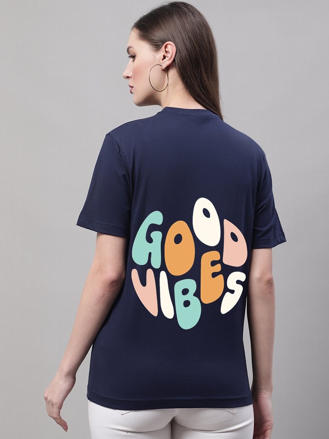 Miaz Lifestyle Round Neck Typography Printed Back Pure Cotton Running T-shirt, Navy blue
Miaz Lifestyle Round Neck Typography Printed Back Pure Cotton Running T-shirt, Navy blue