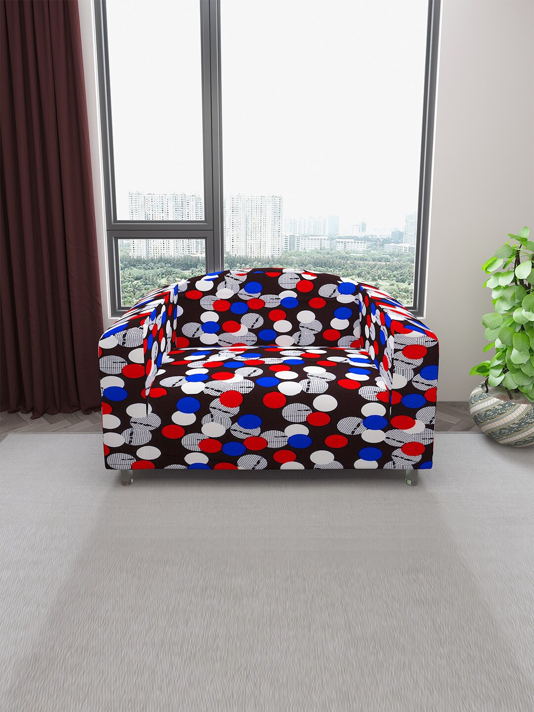 DREAM CARE Brown & Red Printed Stretchable 2-Seater Sofa Cover With Anti Slip Foam Sticks
DREAM CARE Brown & Red Printed Stretchable 2-Seater Sofa Cover With Anti Slip Foam Sticks