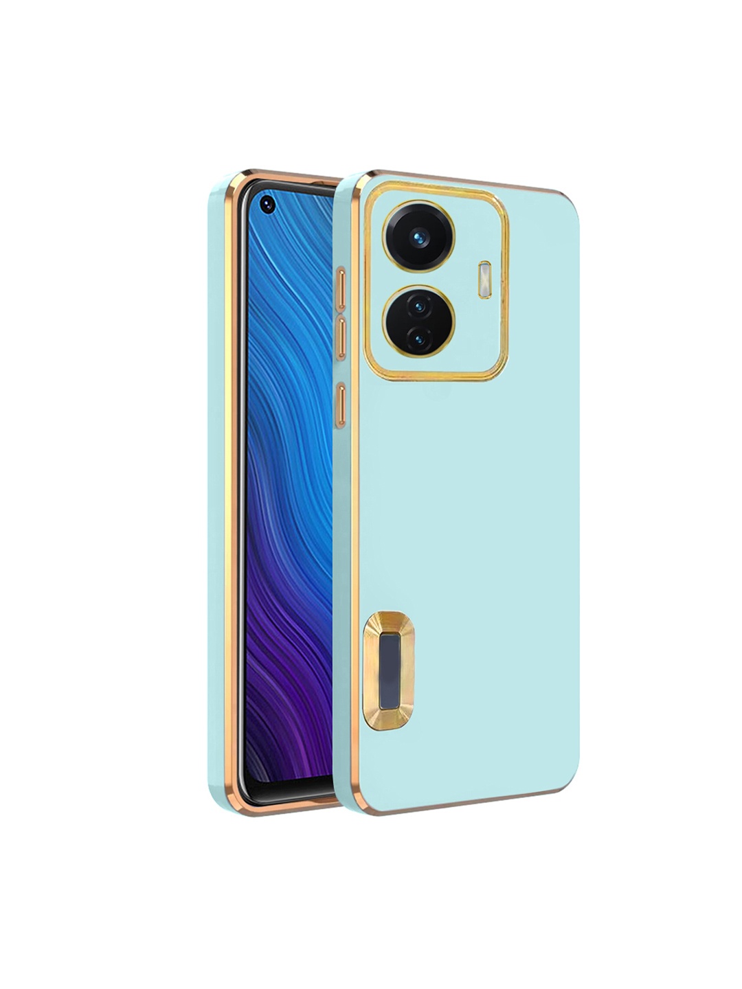 Karwan Sweat-Proof Vivo T1 44W Silicone Phone Back Case, Green