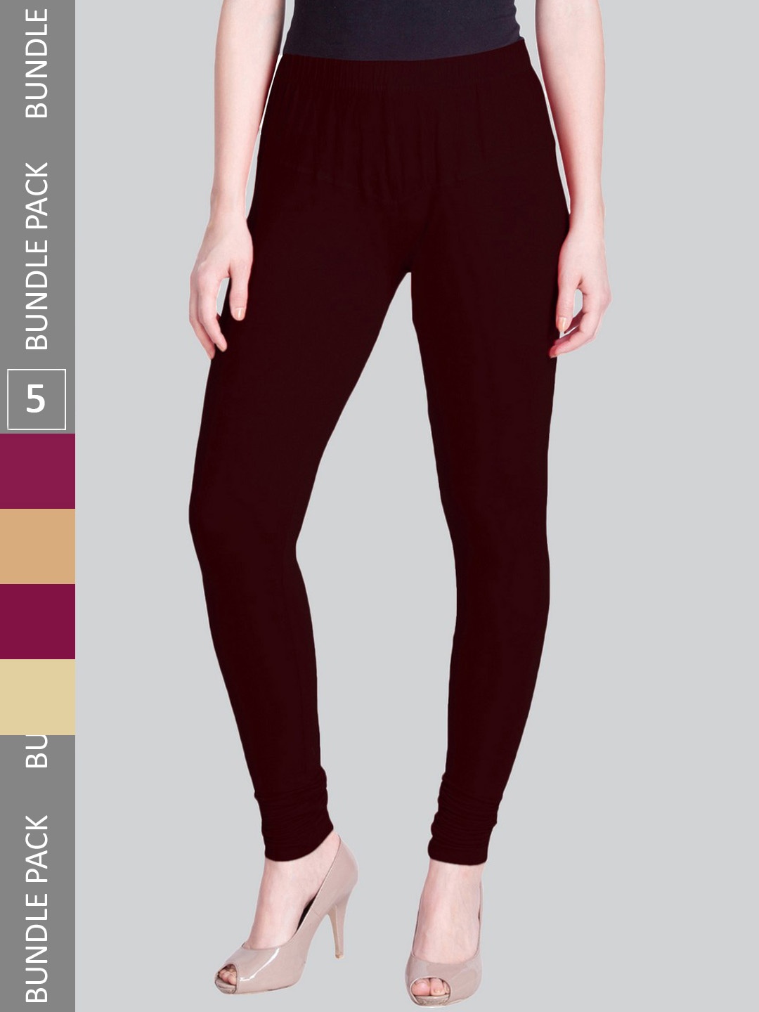 LYRA Pack Of 5 Ultra Soft Cotton Stretchable Premium Churidar-Length Leggings, Maroon
LYRA Pack Of 5 Ultra Soft Cotton Stretchable Premium Churidar-Length Leggings, Maroon