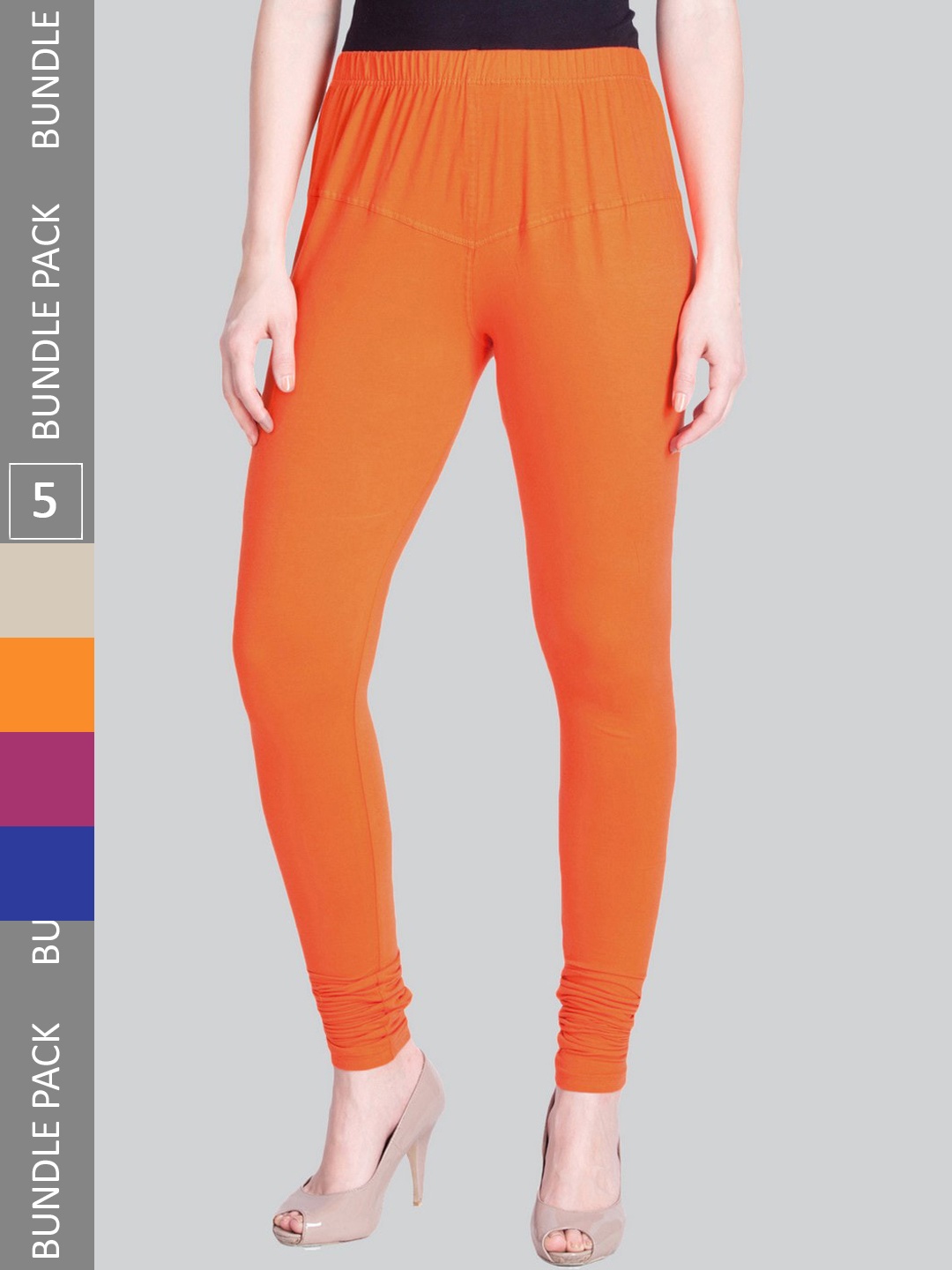 LYRA Pack Of 5 Ultra Soft Cotton Stretchable Premium Churidar Length Leggings, Orange
LYRA Pack Of 5 Ultra Soft Cotton Stretchable Premium Churidar Length Leggings, Orange