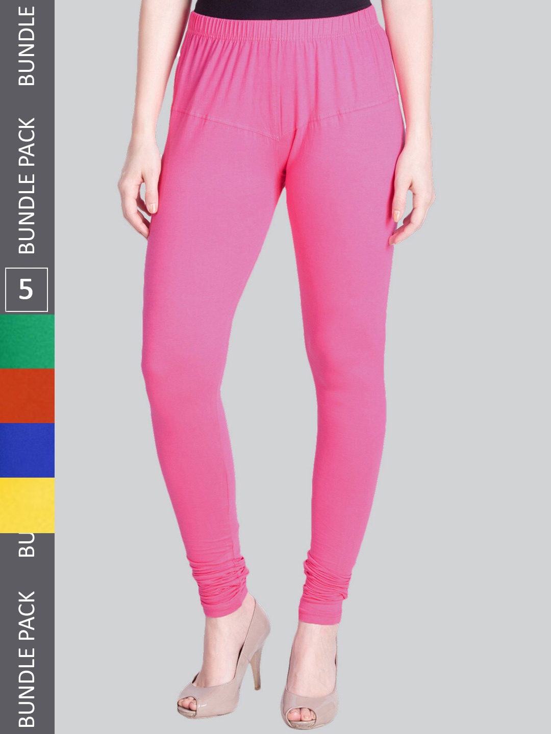 LYRA Pack Of 5 Ultra Soft Cotton Stretchable Premium Churidar Length Leggings, Pink
LYRA Pack Of 5 Ultra Soft Cotton Stretchable Premium Churidar Length Leggings, Pink