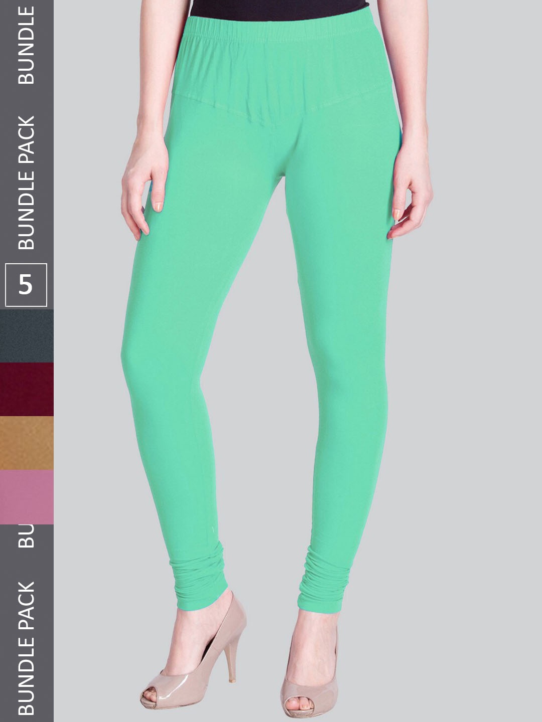LYRA Pack Of 5 Ultra Soft Cotton Stretchable Premium Churidar Length Leggings, Green
LYRA Pack Of 5 Ultra Soft Cotton Stretchable Premium Churidar Length Leggings, Green