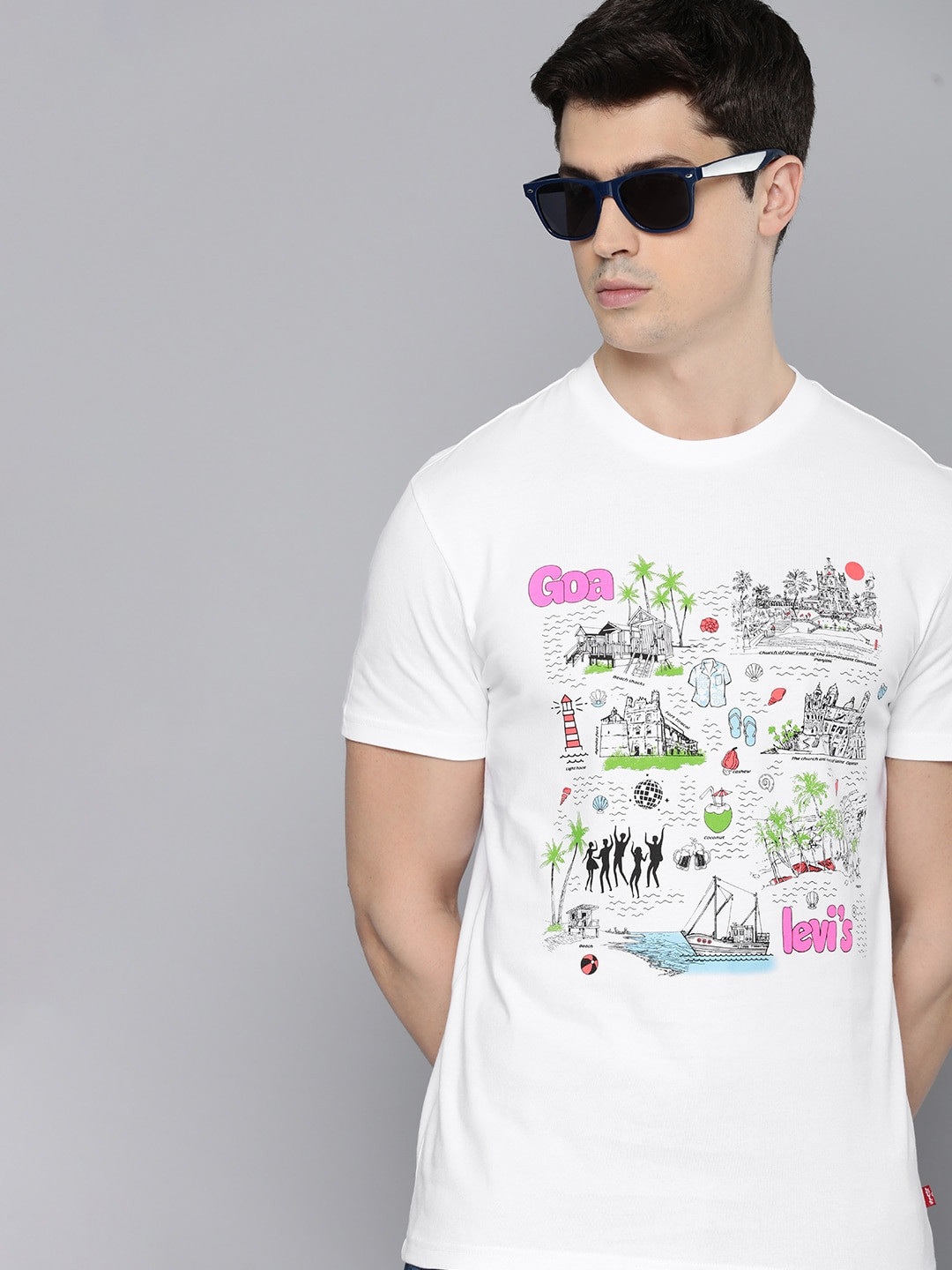 Levis Men Graphic Printed Pure Cotton Round Neck T-shirt, White
Levis Men Graphic Printed Pure Cotton Round Neck T-shirt, White