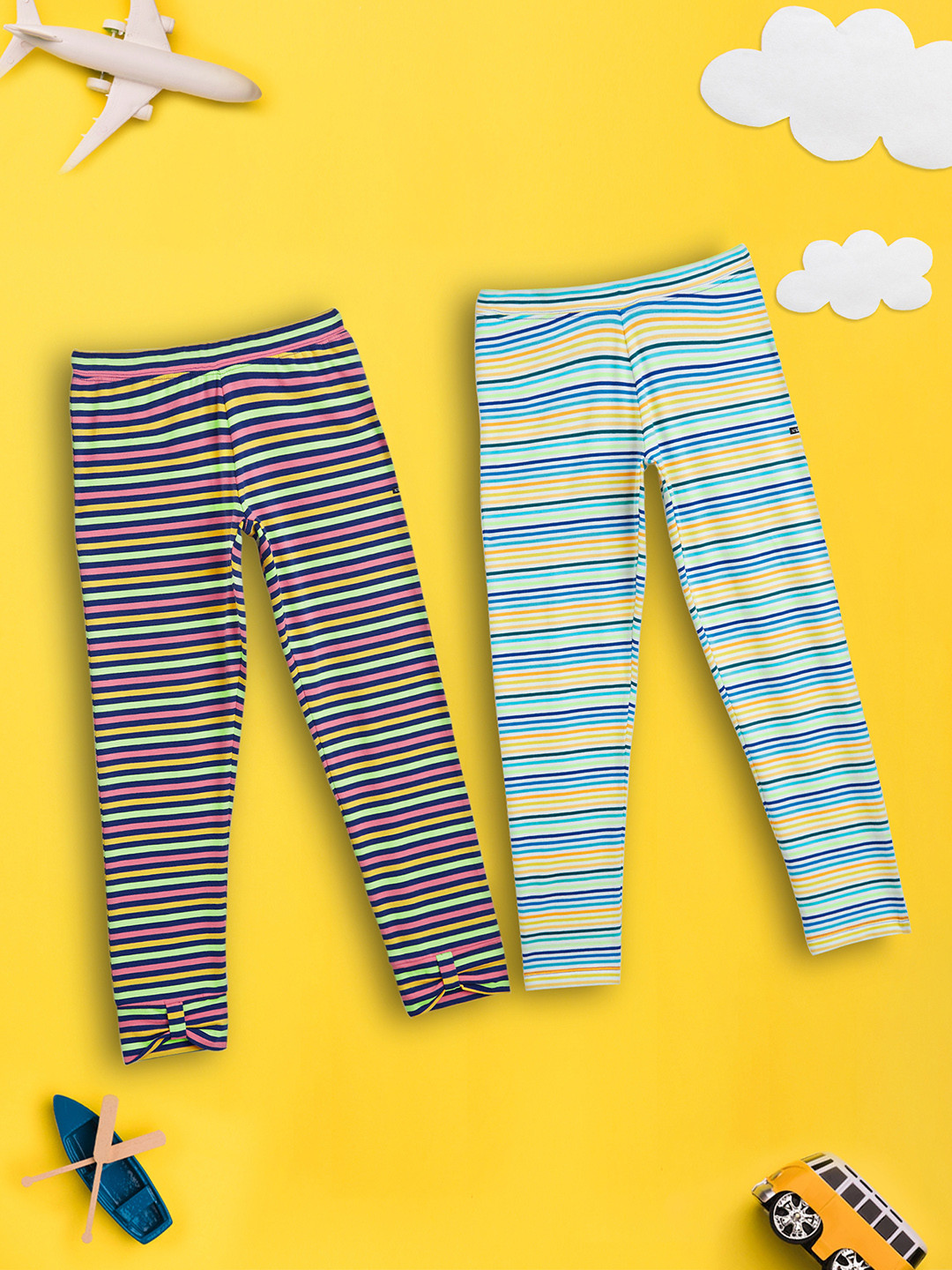 XY Life Girls Pack Of 2 Striped Cotton Astro Supercombed Cotton Ankle-Length Leggings, Navy blue
XY Life Girls Pack Of 2 Striped Cotton Astro Supercombed Cotton Ankle-Length Leggings, Navy blue