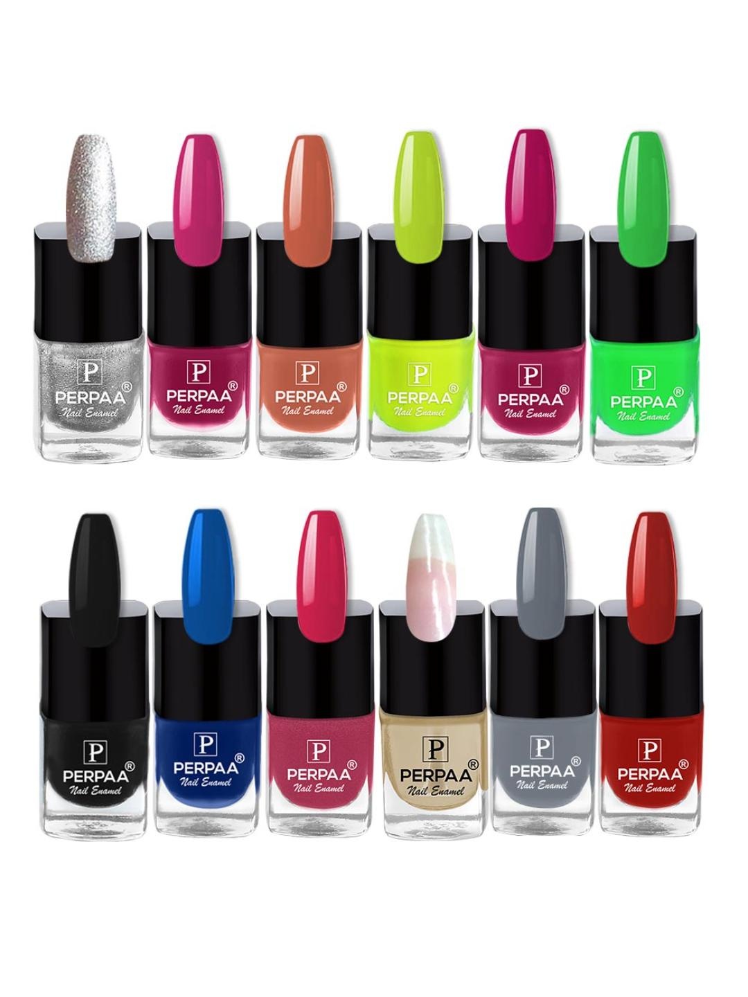 PERPAA Set of 12 Trendy Quick-Drying & Long Lasting Gel Nail Enamel 5 ml each - Combo 51, Multi
PERPAA Set of 12 Trendy Quick-Drying & Long Lasting Gel Nail Enamel 5 ml each - Combo 51, Multi