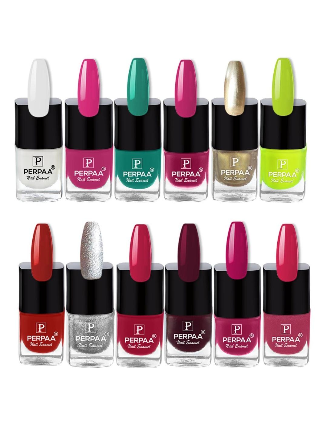 PERPAA Set Of 12 Trendy Quick-Drying Gel Based Nail Polish 5ml Each - Combo 33, Purple
PERPAA Set Of 12 Trendy Quick-Drying Gel Based Nail Polish 5ml Each - Combo 33, Purple