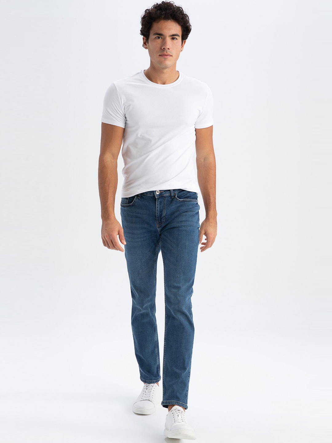 DeFacto Men Mid-Rise Jeans, Blue