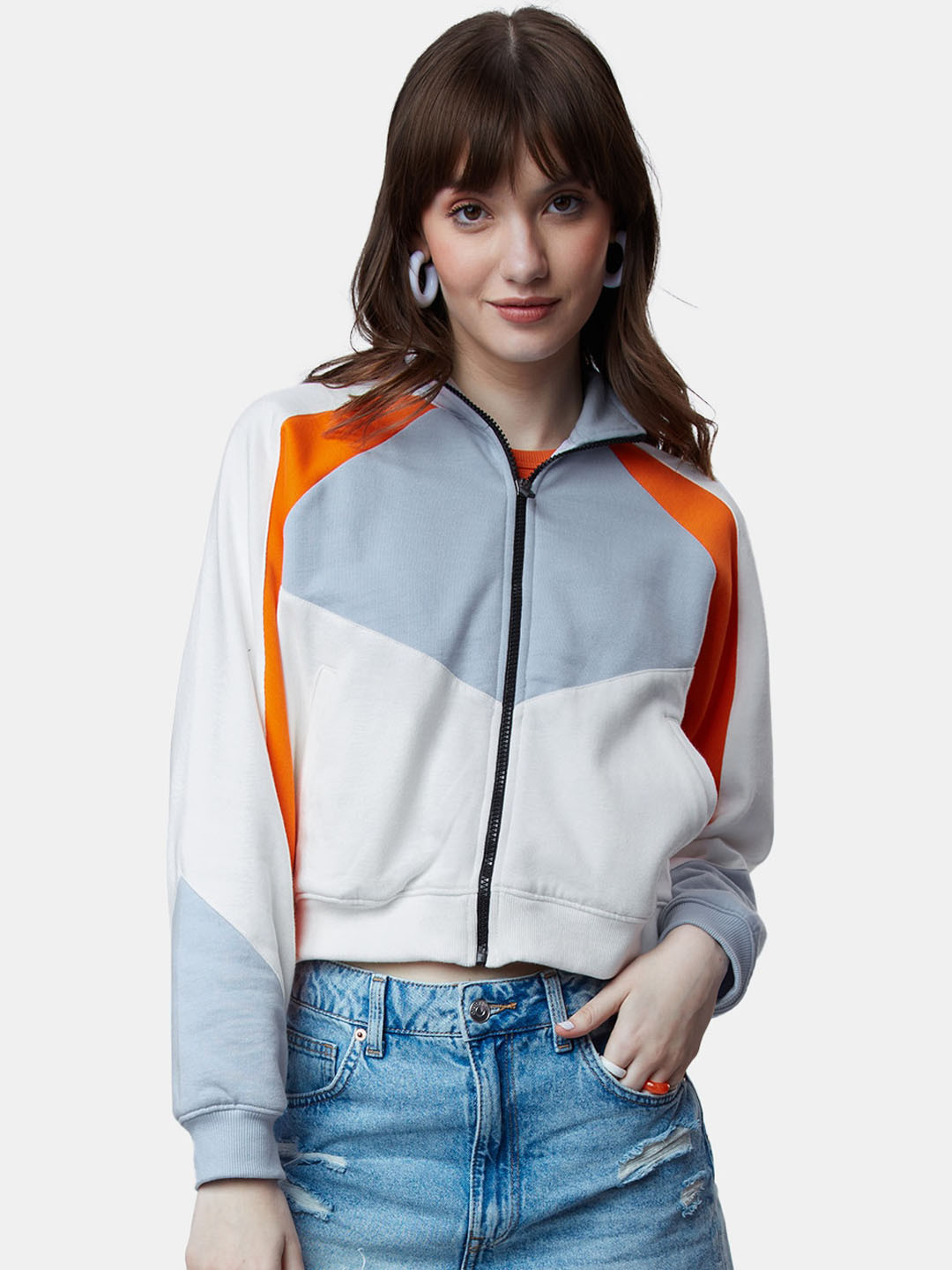 The Souled Store Colourblocked Shirt Collar Pure Cotton Long Sleeves Sweatshirt, White
The Souled Store Colourblocked Shirt Collar Pure Cotton Long Sleeves Sweatshirt, White