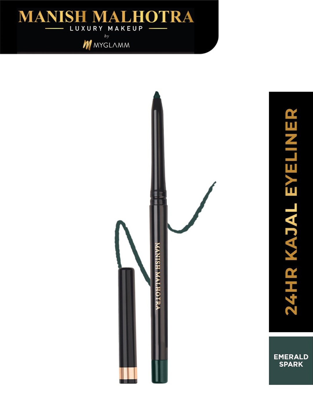 MyGlamm Manish Malhotra 24 Hr Matte Waterproof Kajal Eyeliner 0.35g - Emerald Spark, Green
MyGlamm Manish Malhotra 24 Hr Matte Waterproof Kajal Eyeliner 0.35g - Emerald Spark, Green