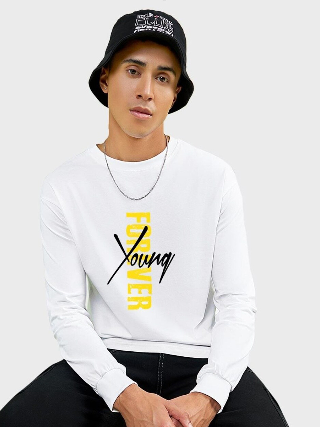 Bewakoof Young Forever Typography Oversized T-shirt, White
Bewakoof Young Forever Typography Oversized T-shirt, White