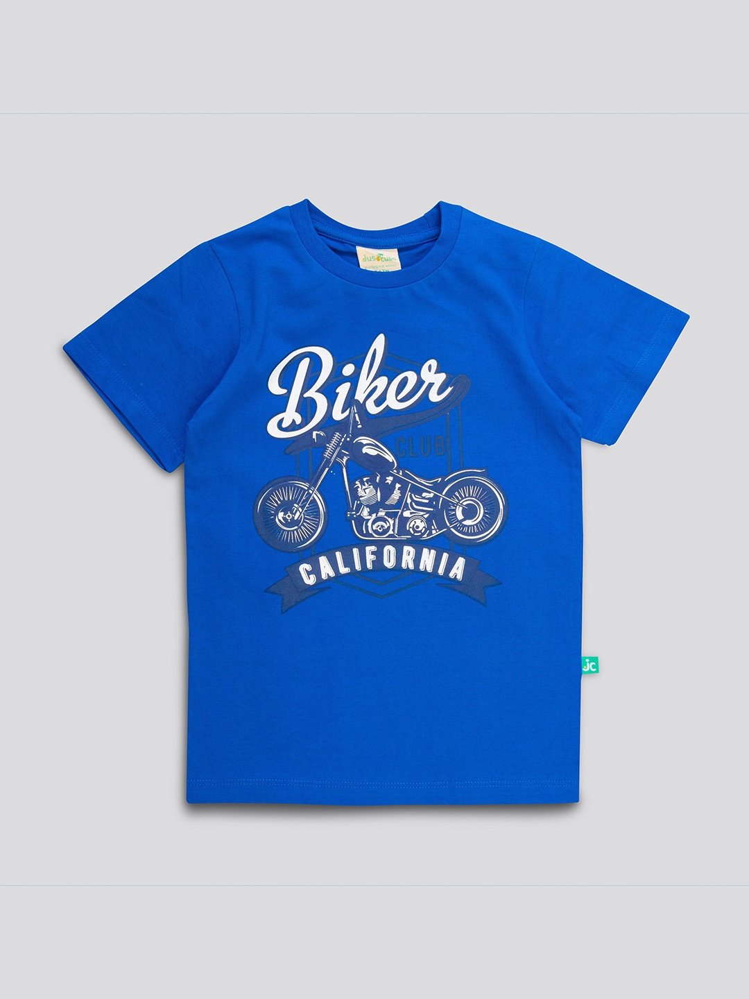 JusCubs Boys Graphic Printed Pure Cotton T-shirt, Blue